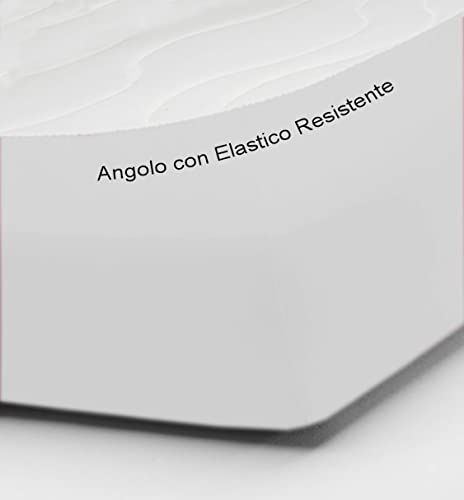 Lenzuolo Sotto Matrimoniale 180x200 Cm - Cotone 100% Italiano - Angoli Elasticizzati - Giallo - Foto 5