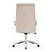Realspace® Modern Comfort Modee Vegan Leather High-Back Executive Office Chair, Sand/Chrome, BIFMA Compliant