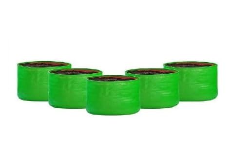 Image of Kingwell Grow Bag 24 X 18 INCH, PACK OF 5 For Terrace Garden Leafy Vegetable Plant Grow Bags Fruits Growing Containers For terrece Gardening (24 X 18 INCH, PACK OF 5)