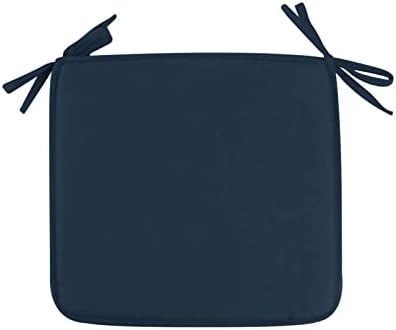 TUNKENCE Cushion Pads Chair Cushions for Outdoor Furniture Square Strap Garden Chair Pads Seat Cushion for Outdoor Bistros Stool Patio Dining Room for Kitchen Dining Office Chair 15x15 Inch