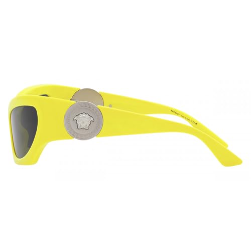Versace VE 4450 541887 Neon Yellow Plastic Cat-Eye Sunglasses Grey Lens3