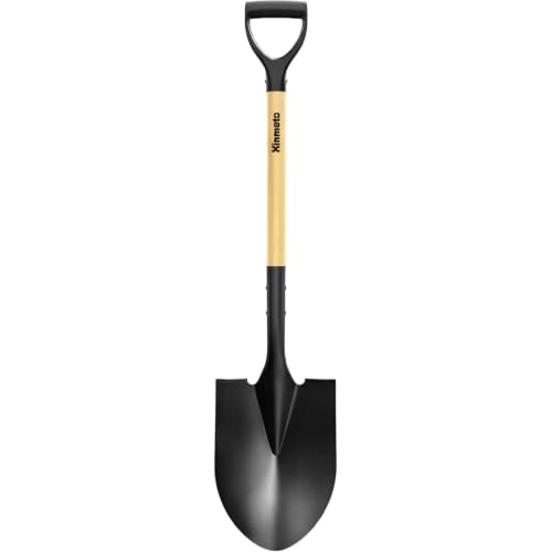 Heavy Duty Round Point Garden Shovel for Digging