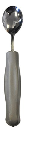 Kinsman Enterprises 11545 Weighted Gray Vinyl Handle Stainless Steel Soupspoon