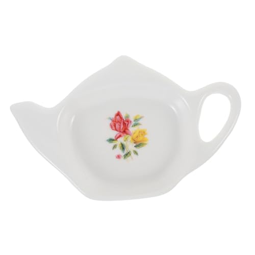 iplusmile Platillo de para Bolsitas de Té con Forma de Tetera Resistente y Multifuncional para Organizar Bolsas y Proteger Superficies Fiestas y Teterías