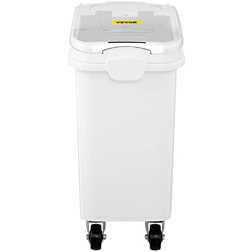 Mophorn 21 Gallon Ingredient Bin With Scoop 400 Cup Ingredient Bin With Sliding Lid Commercial Food Storage For Kitchen #TOP7