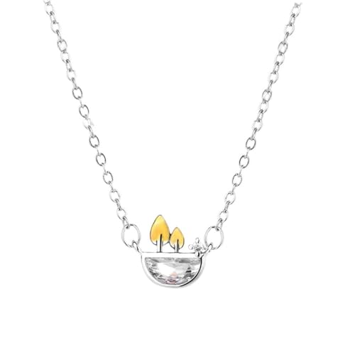 Bijoux collier en pot de feuilles le cadeau idéal pour fête et anniversaire