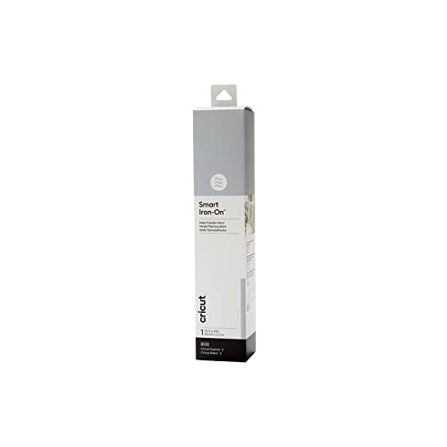 Cricut Smart Iron On Silver - 9ft Roll (13x108) Heat Transfer Vinyl for Maker & Explore Machines- Matless Cutting for Long cuts up to 12ft