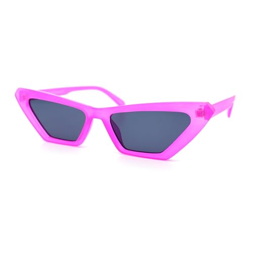 SA106 (2-Pack Combo) Womens Neon Pop Color 80s Squared Cat Eye Sunglasses4