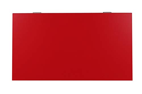 Image of Madhuran Engineering Wood Folding Wall Mounted Study Office Table (60X35 CM,Red) Multipurpose Organizer Students Accessories Tray Deckup Organiser Home Kitchen Holder