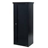 [山善] ガーデンマスター スチール収納庫 (幅63×奥行50×高さ162㎝) 安心設計 可動棚10㎝間隔 棚板補強加工 鍵付き 転倒防止設計 ブラック ISM-600(BK)