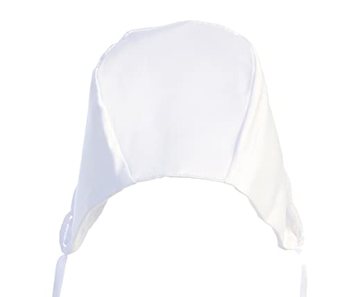 Pink Princess Baby Christening Bonnet For Baby Girl - Baby Baptism Hat - White Baby Bonnet Newborn - Accesorios Para Bautizo Niña Size 12-18 Months 18 #TOP3