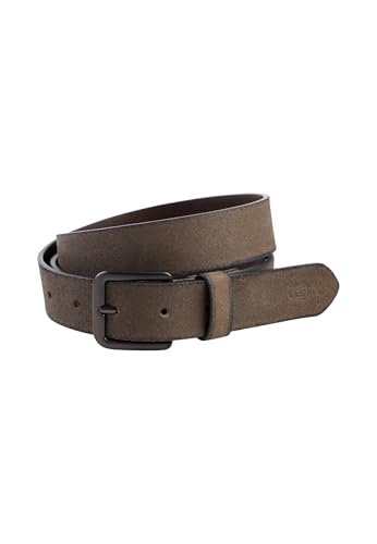 Ceinture camel active marron foncé taille S pour hommes cuir véritable