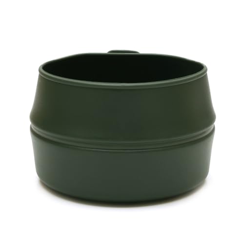 ウィルドゥ フォールダーカップ Wildo | 軽量 コンパクト コップ 折り畳み スタッキング 食洗器可 電子レンジ可 アウトドア キャンプ 登山 ピクニック BBQ 容量250ml (オリーブ)