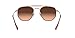 Ray-Ban Unisex RB3648M The Marshal II Hexagonal Sunglasses, Copper/Pink Gradient Brown, 52 mm