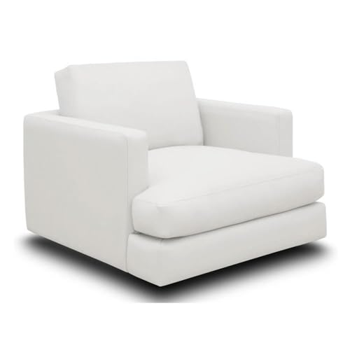 Sillón Plegable Blanco Cuero miniatura 1