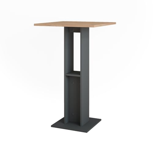 Vicco Bartisch Repose, Goldkraft Eiche/Anthrazit, 65 x 65 cm