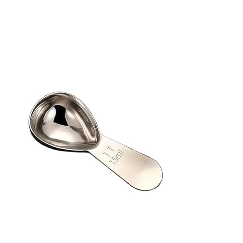 Mesurette à café en acier inoxydable compatible avec les grains de café de 16 ml/30 ml, le thé, le sucre et les accessoires délicats for barista.(15ml)