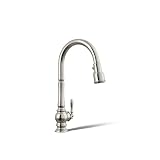 Kohler Artifacts Touchless Kitchen Faucet with Pull Down Sprayer, Kitchen Sink Faucet, Polished Nickel, K-29709-SN