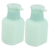 FIXOSHEE 2 Piezas Botellas Dosificadoras para Champú y Loción Unidades Botellas Rellenable con Bomba Resistente Diseño Prueba de Fugas para Baño y Viaje
