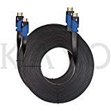 Super Cheap 🛒 Flat HDMI Cable - 25 FT (2-Pack) High Speed HDMI Cable (7.6m) Flat Wire - CL3 Rated, Supports 4K,3D,HD,2160p,1080p,Ethernet with Audio Return (Latest Standard) -HDCP 2.2 Compliant +Cable Tie