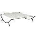 Produktbild vidaXL Outdoor-Loungebett Stoff Cremeweiß