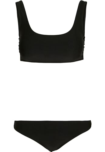 Urban Classics Damen Ladies Tanktop Bademode Bikini-Set, Black, S