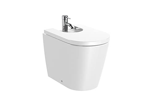 Roca,INSPIRA,ROUND - Bidé adosado a pared sin tapa,Blanco,370mm x 560mm x 400mm,A357527000