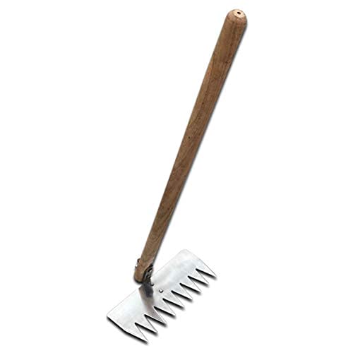 KRUFE Heavy Duty Steel Garden Rake with Long Polished Handle (Multicolor) – Perfect for Quick Lawn & Yard Clean-Up, Garden Leaf Rake, Fork & Trowel – Versatile, Durable, and Easy to Use Garden Tool (B09BKYDD9W) Amazon Price History, Amazon Price Tracker
