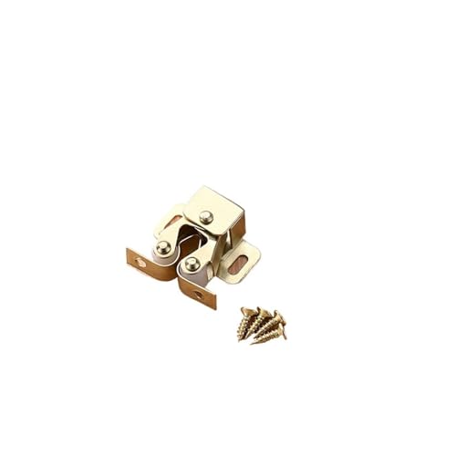 Loquet à double rouleau doré pour porte de placard et meuble d'armoire