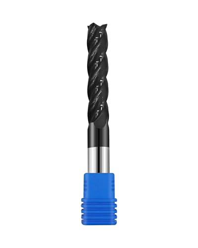 Image of 7 /16in Solid Carbide Long End Mill,4 Flutes,30 Degree Helix,AlTiN Coated Bits Tool for Medium Hardness Steel, Brass, Iron