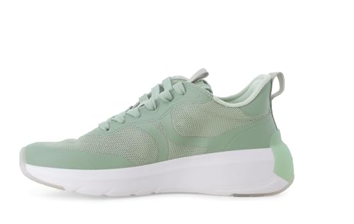 Baskets en tissu perforé vert Melluso chaussures basses légères femme - 4