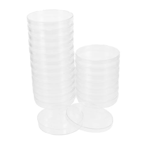 SOLUSTRE 20pcs Cell Culture Dishes Lids Petri Dishes for Laboratory Petri Plates