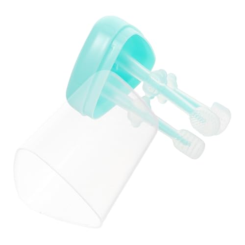 HANABASS 1Set Silicone Pet Toothbrush for Cats Small Dogs Gentle Cleaning with Ergonomic Grip Handle for Daily Use Promotes Oral Health Fresh Breath