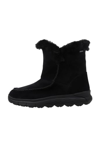 Geox Spherica 4x4 B ABX bottines femme imperméables en cuir noir