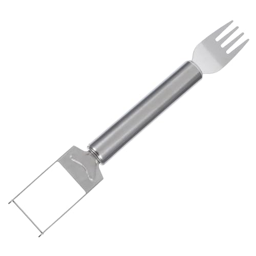 SOLUSTRE Watermelon Slicer Cutter Stainless Steel Fruit Cutting Tool Dual Head Melon Fork for Serving Kitchen Gadget for Summer Gatherings