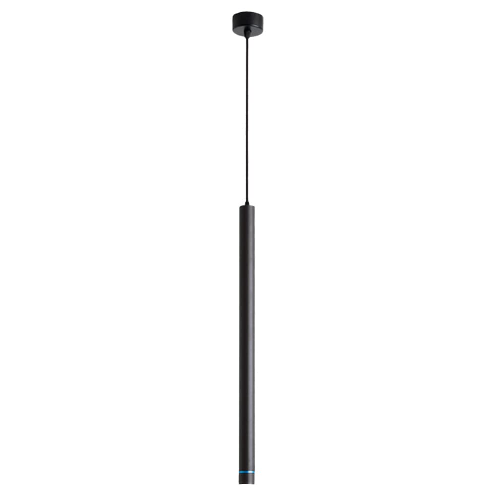 SXECAEPS Modern creative chandelier Minimalist Cylinder Droplight Modern Led Ceiling 3W Black Single Head Hanging Lamp Bedroom Downlights Long Tube/3 * 30Cm/White Light