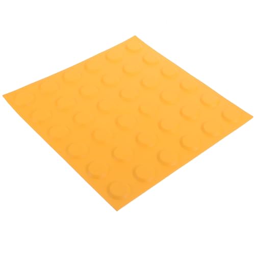 Beaupretty Tablero Ciego Práctico para Pavimentación 30x30 Cm, Ladrillo de Pvc Naranja Sólido Puntos, Pegatina Antideslizante para Suelos de Pasarelas, Uso Interior para Movilidad Segura