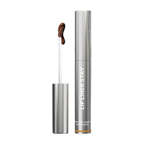 Delineador de labios Tear Off, color de labios aterciopelado, esmalte de labios de larga duración, color de labios de larga duración, delineador de labios para cualquier look, 1,5 ml WVt420 (B, 10 x