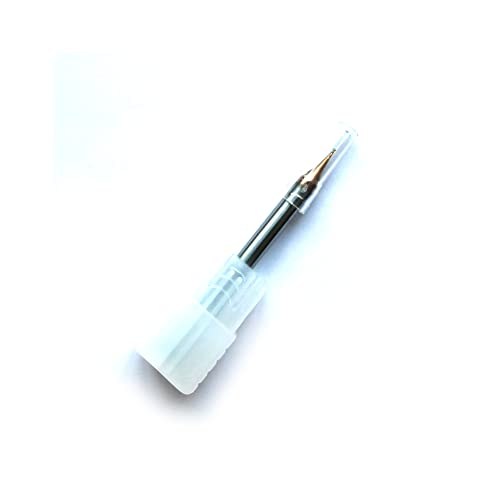 Image of 5pcs 0.6mm Cutting Tools HRC60 2 Flutes Micro Grain Tungsten Carbide Flat End Mill CNC Milling Cutters Router Bits