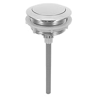 UKCOCO 1Stk Wassertank Einzelknopf langlebiger Toilettenknopf WC-Spülventile Toiletten-Spülknopf Einzelknopf-Spülung wasserbehälter Toilettentankknopf Universal-WC-Spültaste Abs Silver