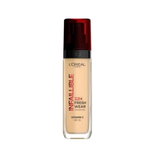 L'Oréal Paris - Fond de Teint Fluide Infaillible 24h Fresh Wear - Tous Types de Peaux - Teinte : Beige Peau (130) - 30 ml