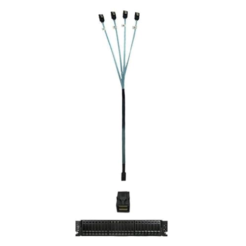 Cable Interno HD S-AS (SFF-8643) a 4x SATA Host miniatura 2