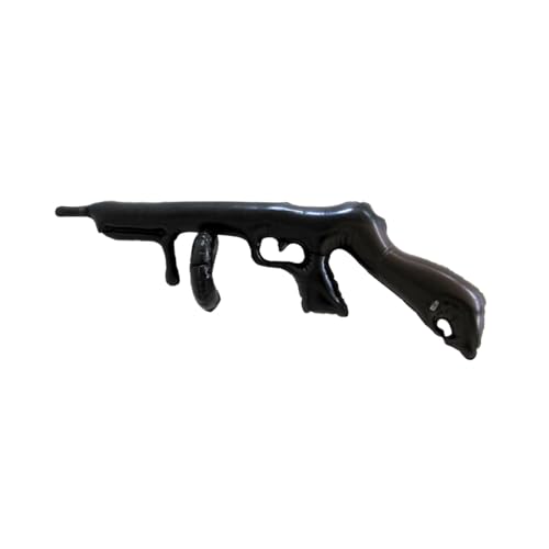 TG,LLC Treasure Gurus Fake Blow Up Tommy Gun Costume Prop Inflatable Cosplay Weapon Pool Halloween Party Decor