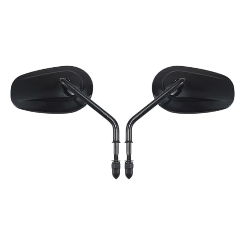 Espejos retrovisores negros para moto Harley Davidson Touring Sportster y Softail 1982 a 2025