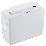 KSITEX Papierhandtuchspender Tischspender, Kommerzielle Taschentücher Box Spender für Trifold/C Fold/Z Fold Papiertücher Handtuchspender für Badezimmer, Küche und Zuhause, mit Rutschfester Basis Weiß