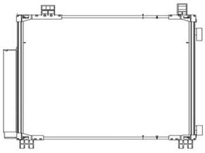 RAREELECTRICAL New Ac Condenser Compatible with 2012 Scion Iq PFC Sc3030106 88460 74010 Sc3030106 88460 74010