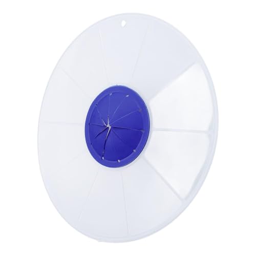 XPAPOV Mixer Splatter Guard, 12' Silicone Mixing Bowl Splatter Cover Fits Most Hand & Stand Mixers (Blue)