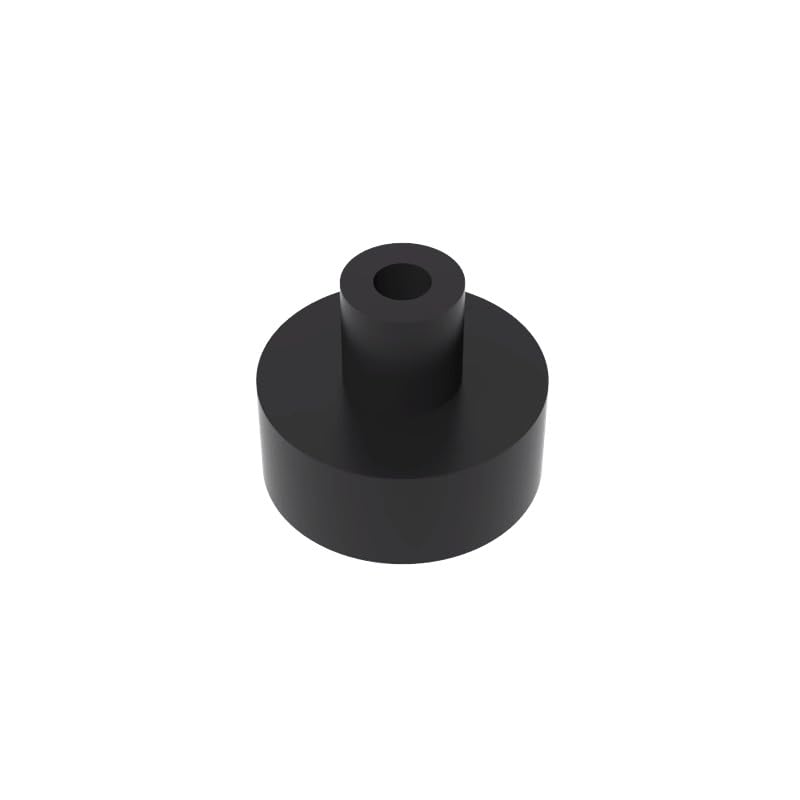 GDS-1291 Runde Fliese, 1x1 mit Hohlstange, 50 Stück, kompatibel mit Lego 20482, 31570, 31561, DIY-Stück und MOC Farbe:Schwarz 26