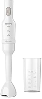 Philips Domestic Appliances ProMix Hand Blender 3000 Series, 400 W Motor, Beaker Included, Compact, White, Plastic, (HR2520/01)