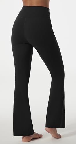 Image of Maxbee Flare Yoga Pants with Pockets for Women, V Crossover Flare Leggings Tummy Control, High Waist Bootcut Yoga Leggings